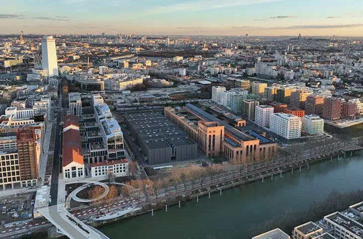 views of the Olympic Village from a drone