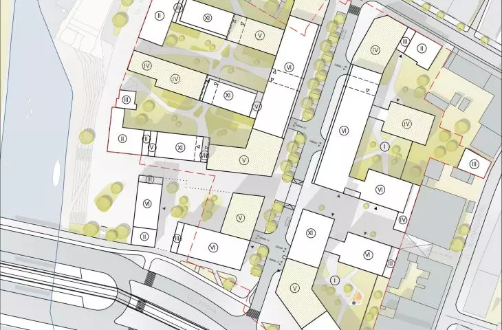 plan zagospodarowania terenu kwartału Nowy Port
