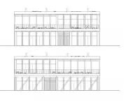 north and south elevations
