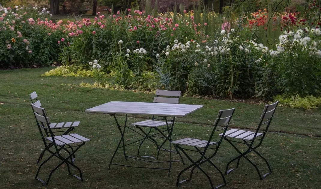 Wooden garden furniture