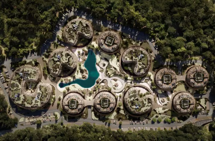Hotel complex on the Sobieszewska Island in Gdansk, Poland