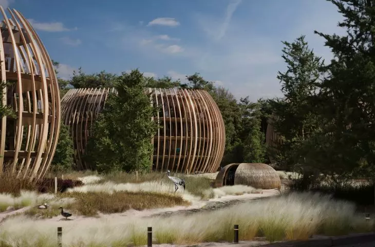 Hotel complex on the Sobieszewska Island in Gdansk, Poland