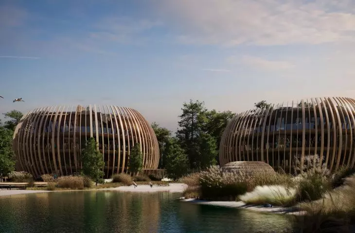 Hotel complex on the Sobieszewska Island in Gdansk, Poland
