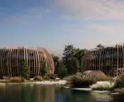 Hotel complex on the Sobieszewska Island in Gdansk, Poland