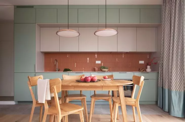 Kitchen in the shade of sage