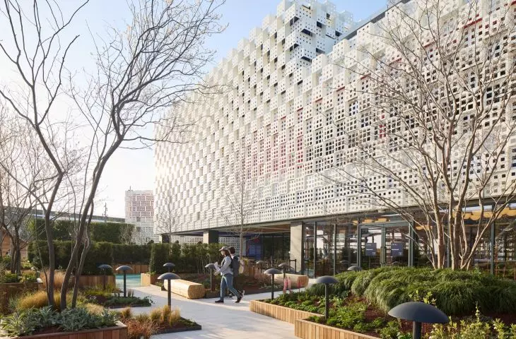 The UK pavilion has been built at the southern end of the Expo 2025 site in Osaka