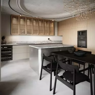 Dining room connected to the kitchen 