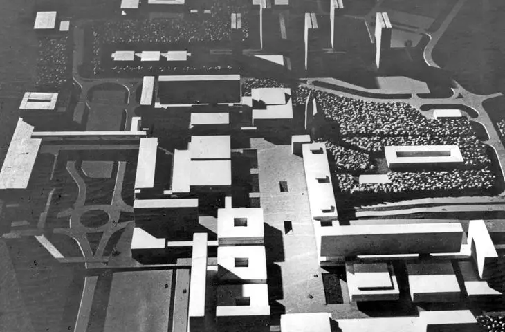 Kędzierzyn-Koźle city center, 1st prize and 2nd prize in competition, 1969