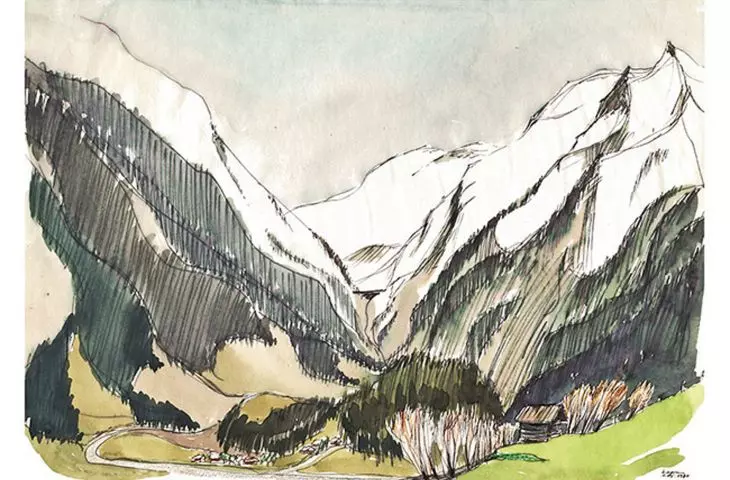 globetrotting sketches by Marian Fikus