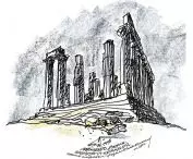 globetrotting sketches by Marian Fikus