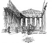 globetrotting sketches by Marian Fikus