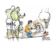 globetrotting sketches by Marian Fikus