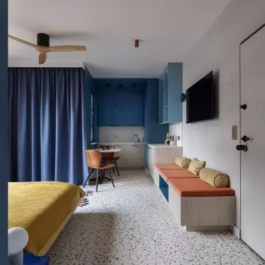The bachelor apartment is only 28 m2
