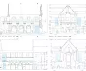 adaptation of the ruins - cross-section