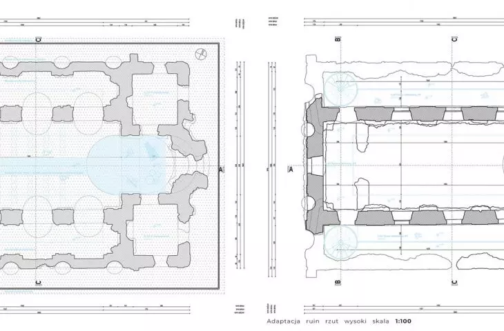 adaptation of the ruins - projections