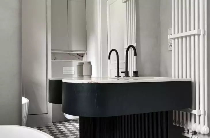 Interior inspired by Parisian mansions