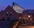 The library is part of a larger urban development that includes 42 apartments intended for a local housing cooperative