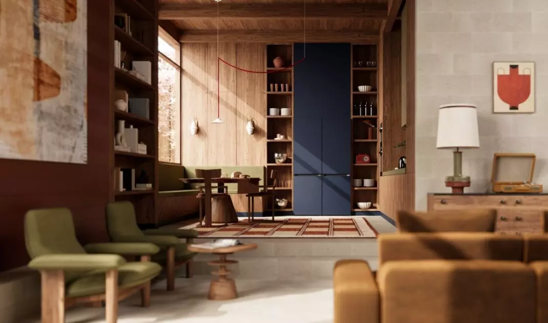 Projekt kuchni w stylu mid-century modern jest nie tylko estetyczną wizytówką domu, ale i miejscem codziennego komfortu