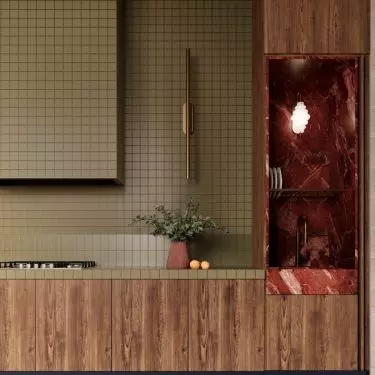 Mid-century modern kitchen design