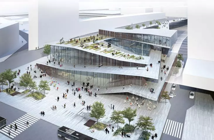 Station building project, Saint-Denis, Paris, France, 2024