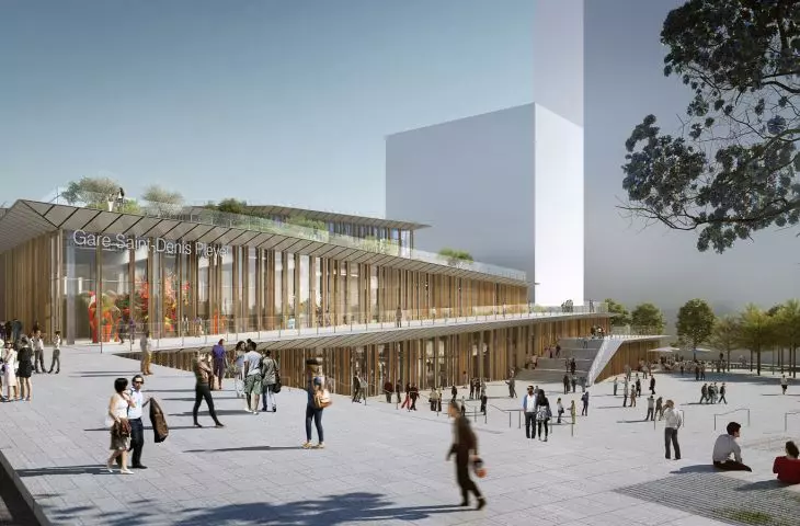 Station building project, Saint-Denis, Paris, France, 2024