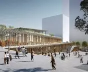 projekt budynku dworca, Saint-Denis, Paryż, Francja, 2024