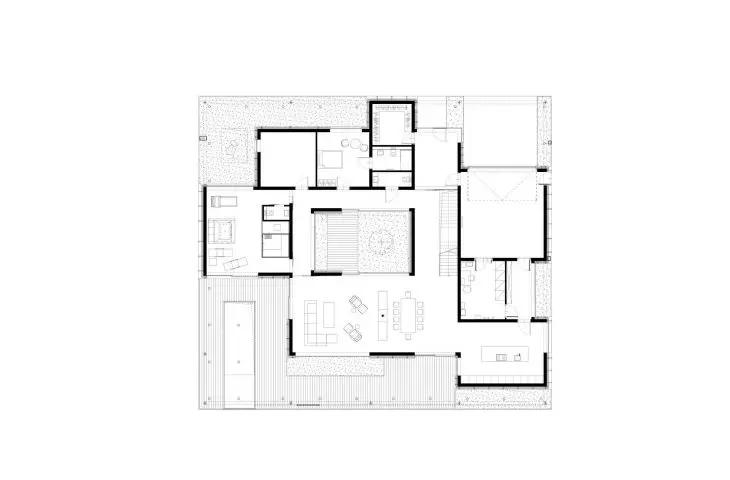 House in Gliwice - first floor plan