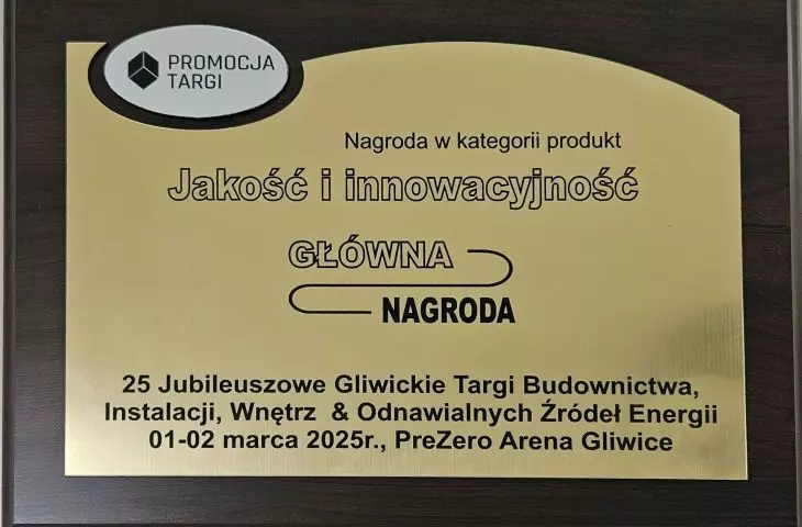 Nagroda Główna na Gliwickich Targach Budownictwa, Instalacji, Wnętrz i Odnawialnych Źródeł Energii