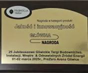 Nagroda Główna na Gliwickich Targach Budownictwa, Instalacji, Wnętrz i Odnawialnych Źródeł Energii