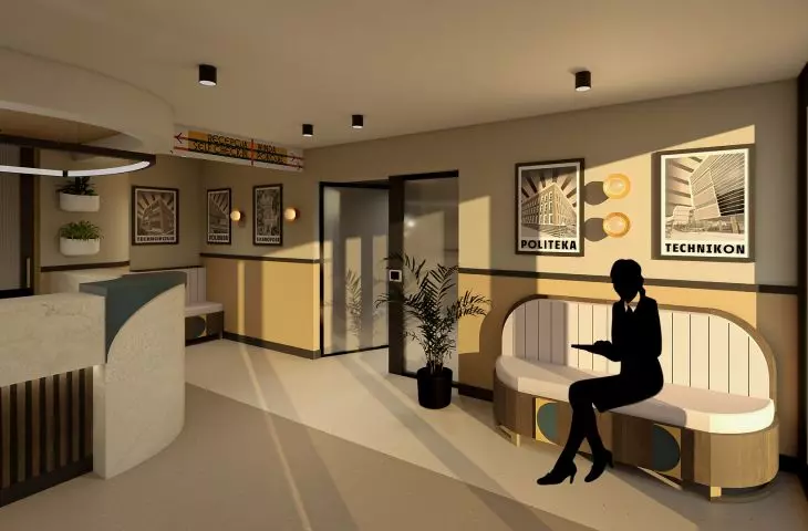 Visualization of the entrance area