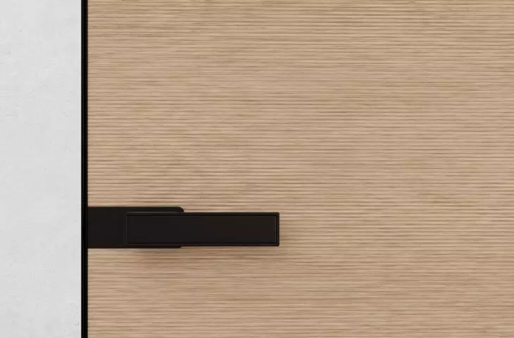 Drzwi ukryte z wzorem w układzie poziomym NULD H | 704 Oak
