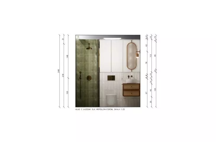 bathroom cross-section