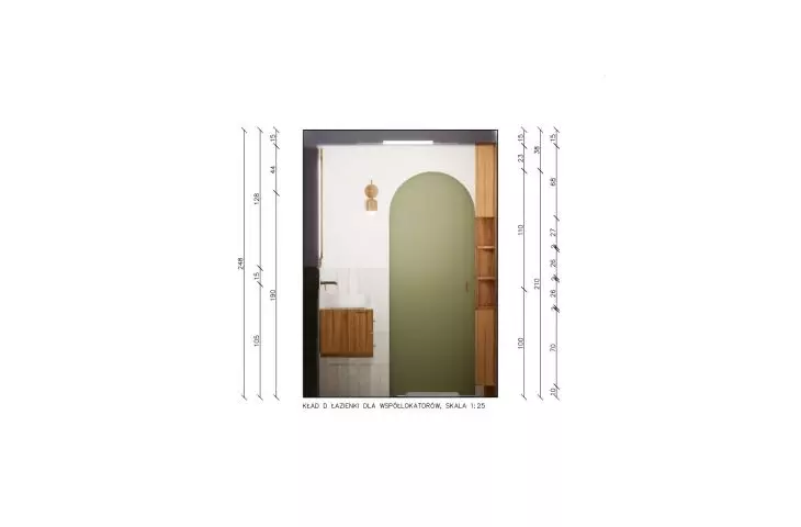 bathroom cross-section