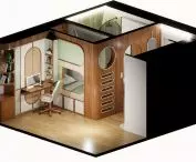 double room - axonometry