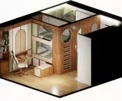 double room - axonometry