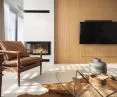 Natural interior of the Na Mezzoli project - living room
