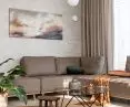 Natural interior of the Na Mezzoli project - living room