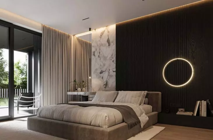 Thoughtful use of space will make the bedroom both functional and pleasant for daily use