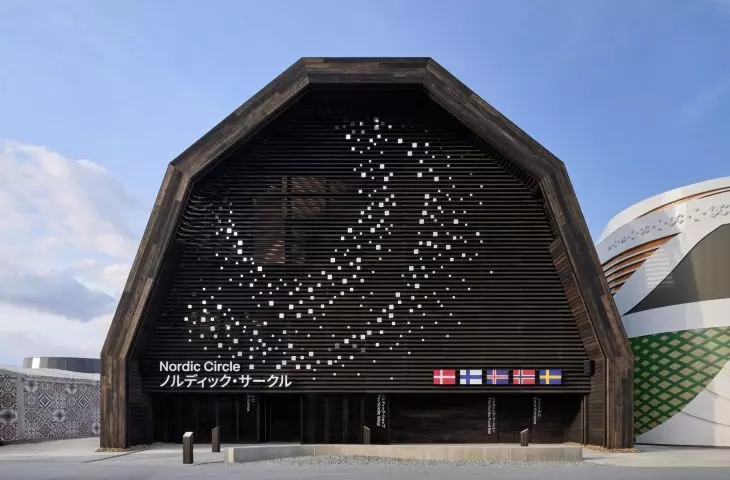 Fasada Pawilonu Nordyckiego na Expo 2025 w Osace