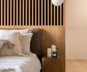 Natural interior of the project On the Mezzanine - bedroom 