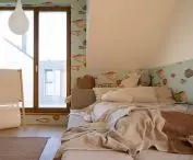 Naturalne wnętrze projektu Na Antresoli - pokój dziecka