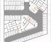 projection of the underground parking lot