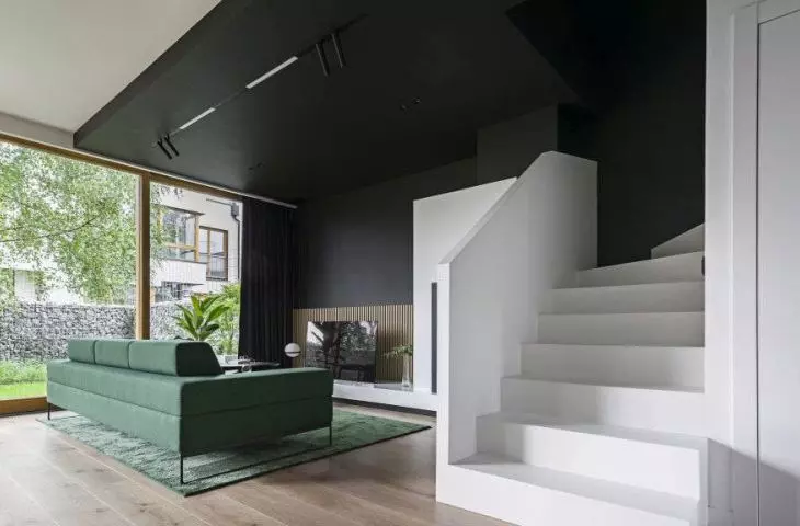 Comfortable interior - view from the kitchen side