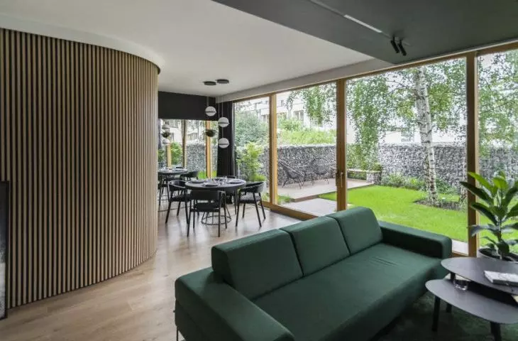 Comfortable interior - large glazed areas 