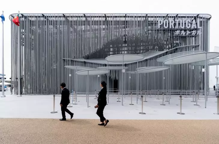 Portugal pavilion at Expo 2025 in Osaka - block view 