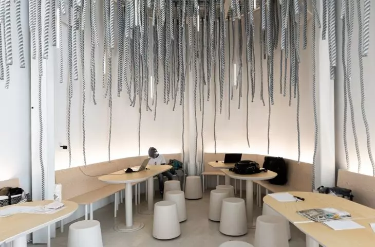 Portugal's pavilion at Expo 2025 in Osaka - inside is a work space 