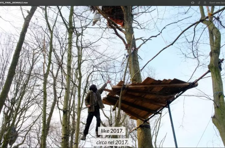 kadr z filmu dokumentalnego „An Atlas of Forest Occupations”