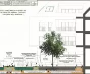 przekrój ideowy - schemat małej retencji wodnej 