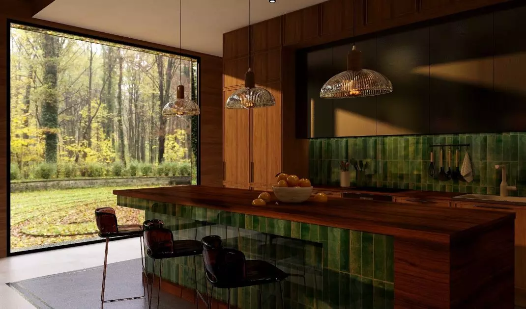 Projekt wnętrza autorstwa Maksymiliana Sejuda – Mid-century modern w nowoczesnym wydaniu