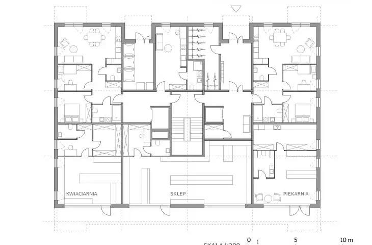 residential building - first floor plan